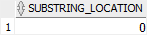 Oracle INSTR - substring not found