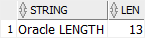 Oracle LENGTH example