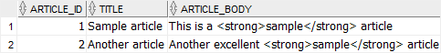 Oracle REPLACE function example