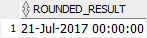 Oracle ROUND date function example