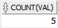 Oracle COUNT - ALL example