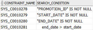 Oracle RENAME table - constraints