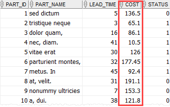 Oracle UPDATE - update all rows