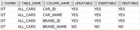 Oracle Updatable Join view