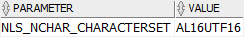 Oracle NVARCHAR2 default nls character set Oracle NVARCHAR2 default nls character set