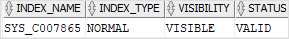 Oracle Create Index - Index for the primary key