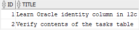 Oracle Create Sequence - oracle identity column example