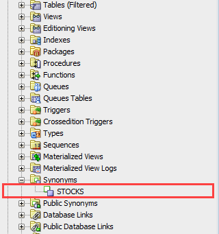 oracle create synonym example