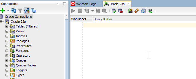 install oracle - sql developer - connected