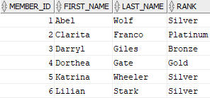 oracle merge - member_staging table